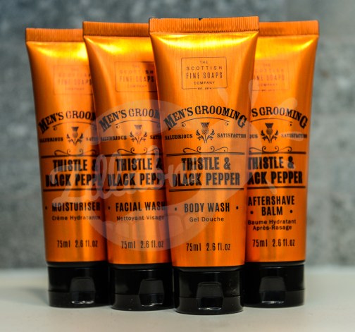 Gentlemanský kosmetický kufřík kožený CLASSIC - Scottish Fine Soaps