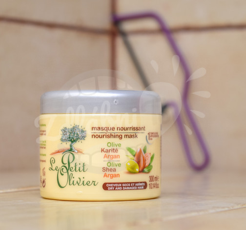 Le Petit Olivier - vyživující maska na vlasy - olivový olej, bambucké máslo, arganový olej 300ml