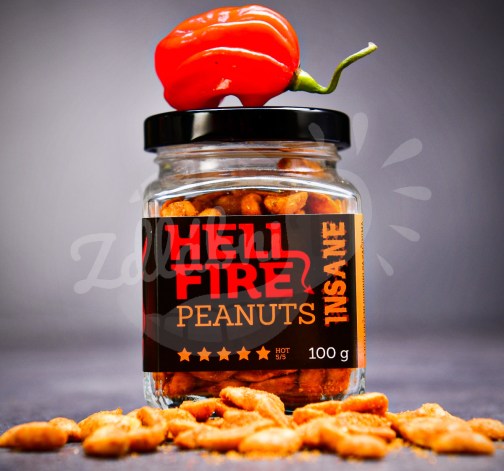 Pekelně ostré arašídy s papričkou Carolina Reaper – Insane 100 g