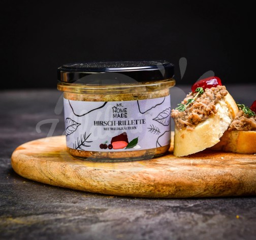 Rillette z jeleního masa s divokým kořením 170 g