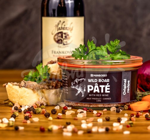 Paštika z divočáka na červeném víně