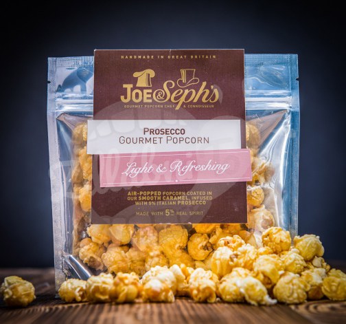 Luxusní svěží popcorn Joe & Seph's s příchutí prosecca 32 g