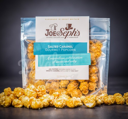 Luxusní popcorn Joe & Seph's s příchutí slaného karamelu 32 g