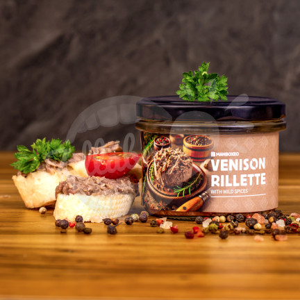 Rillette z jeleního masa s divokým kořením 170 g – Mr.HomeMade