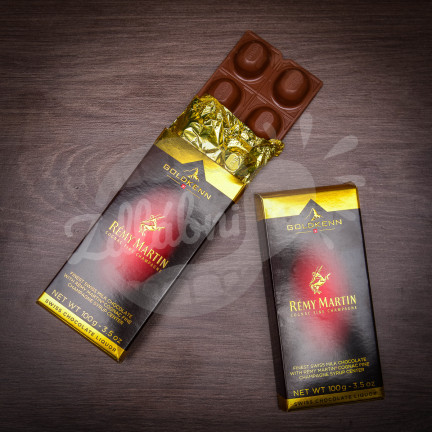 Delikátní čokoláda Goldkenn s náplní koňaku Rémy Martin 100 g